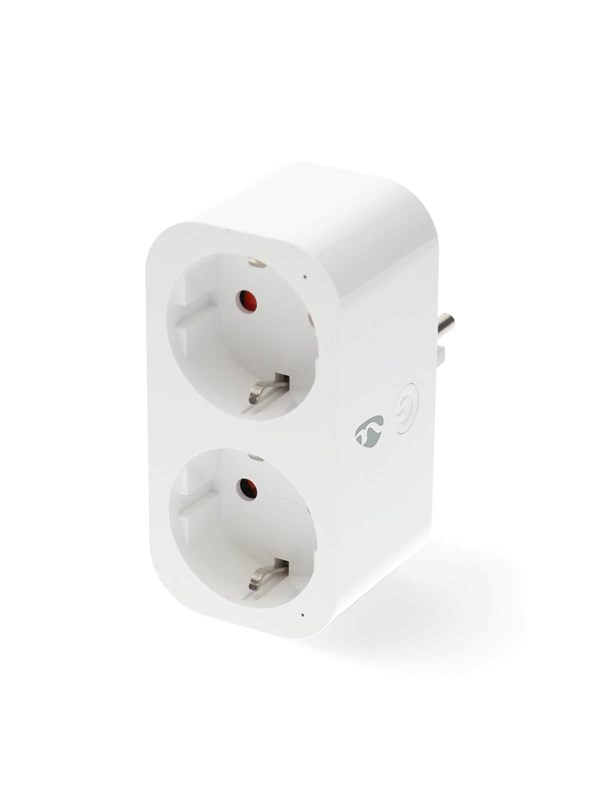 Nedis SmartLife Smart Plug WiFi Power meter 3680W Type F (CEE 7/7) White