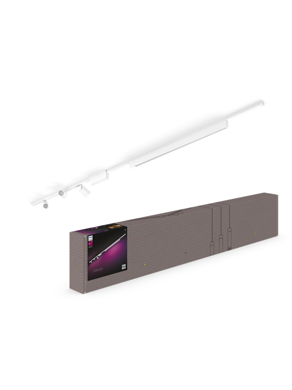 Philips Hue Perifo Ceiling Set - 3 Cylinder Spots + Lightbar - White