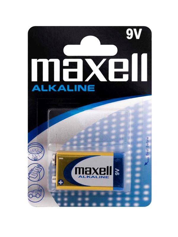Maxell 9V/6LR61 Alkaline 1-pack