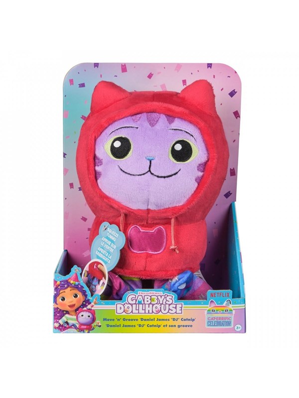 Gabby's Dollhouse Deluxe Plysj DJ Kattejammer 25cm