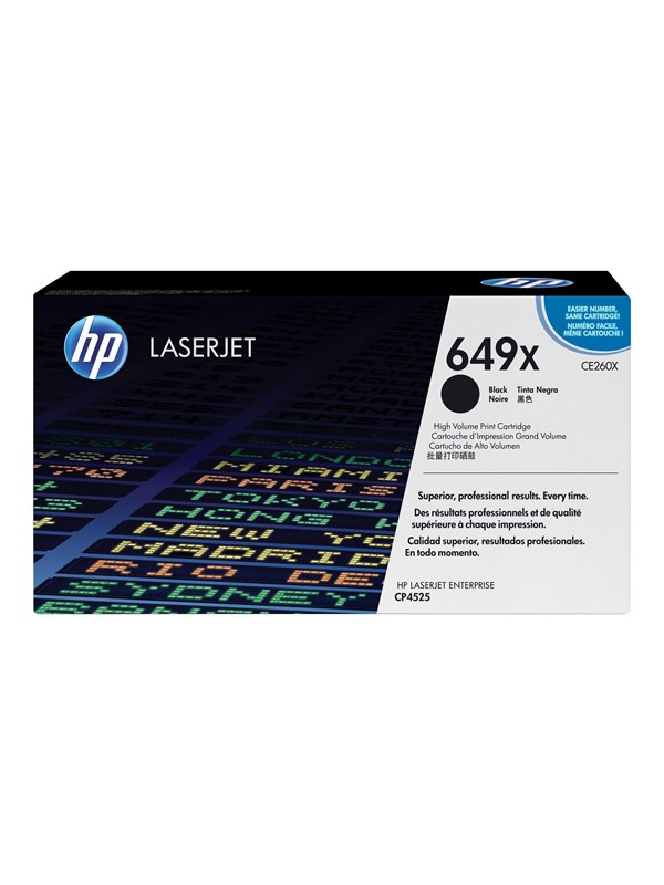 HP 649X / CE260X High Capacity Black Toner - Laser toner Svart