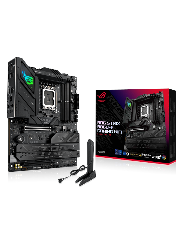 ASUS ROG STRIX B860-F GAMING WIFI Hovedkort - Intel B860 - Intel LGA1851 socket - DDR5 RAM - ATX