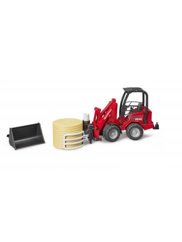 Bruder  Schäffer Compact loader 2630 with bale gripper and 1 bale toy