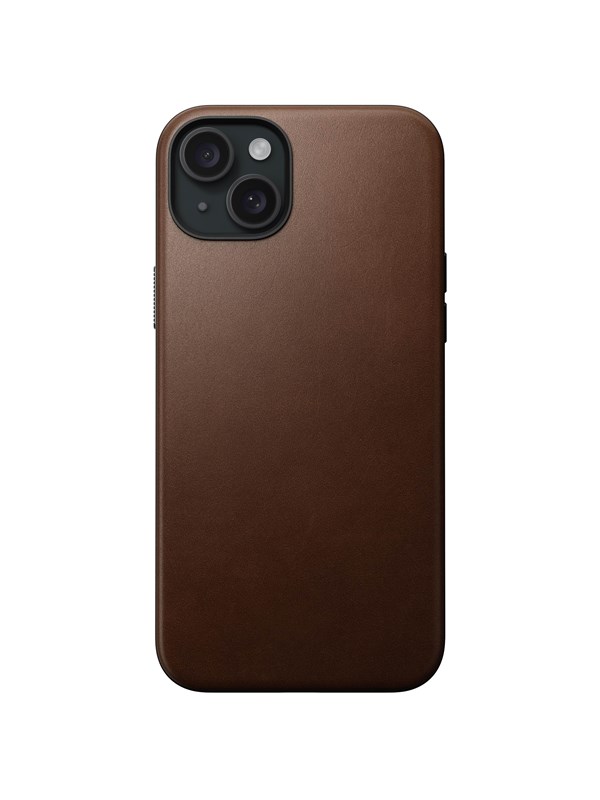 Nomad Modern Leather Case - brown - iPhone 15 Plus