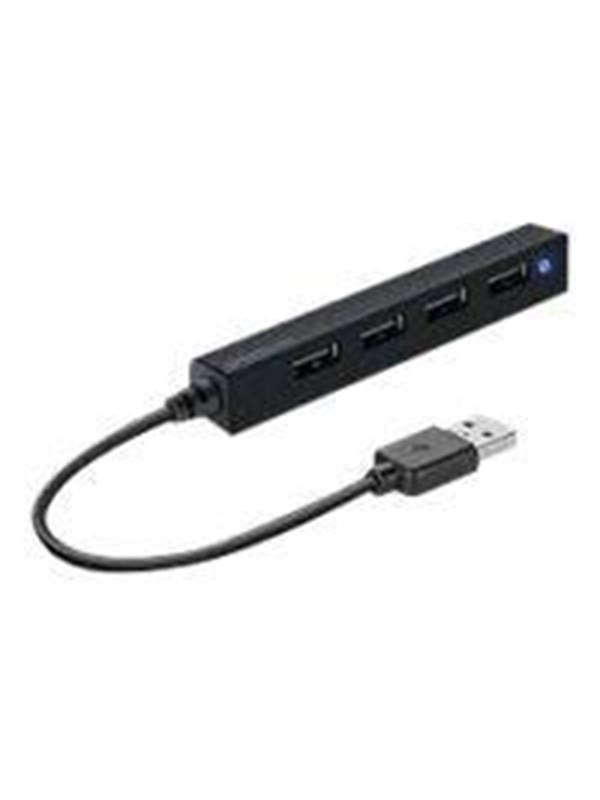 Speed-Link SPEEDLINK SNAPPY SLIM USB-hub - 4 porter - Svart