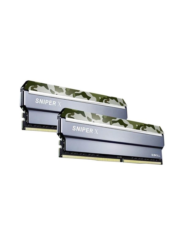 G.Skill Sniper X DDR4-3200 - 16GB - CL16 - Dual Channel (2 pcs) - Intel XMP - Sølv