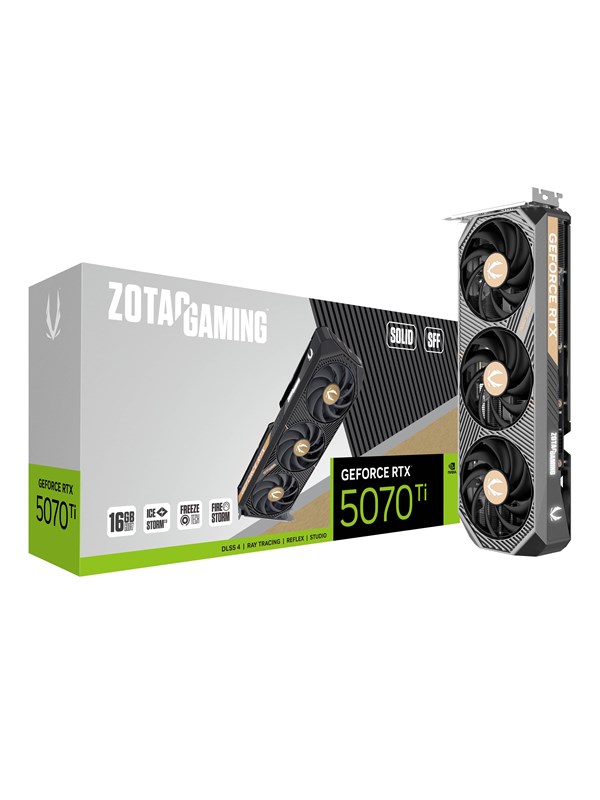 ZOTAC GeForce RTX 5070 Ti Solid SFF - 16GB GDDR7 RAM - Grafikkort