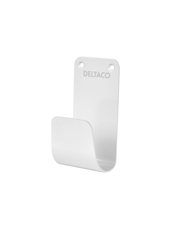 Deltaco E-charge Cable Hook Stainless Steel SS304 white