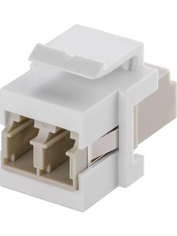 Pro KeyStone fibre optic cable module - Hvit