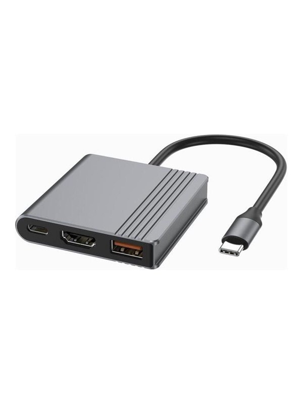 Gembird 3-Port USB-C USB-hub - USB 3.2 - 3 porter - Grå
