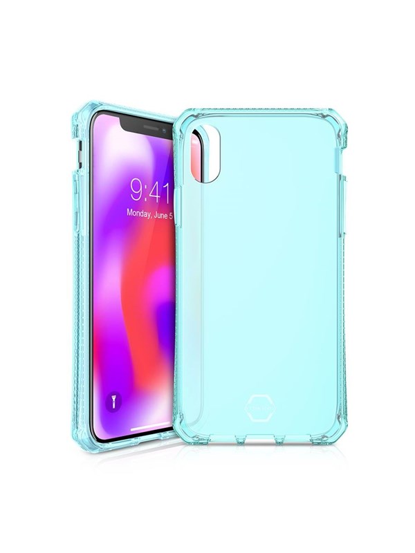 ITSKINS SPECTRUM CLEAR cover for iPhone XS Max® - Light blue