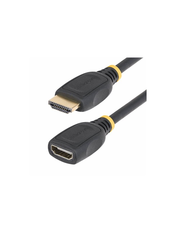 StarTech.com 18in HDMI 2.0 Extension Cable 4K 60Hz M/F - HDMI extension cable - 50 cm