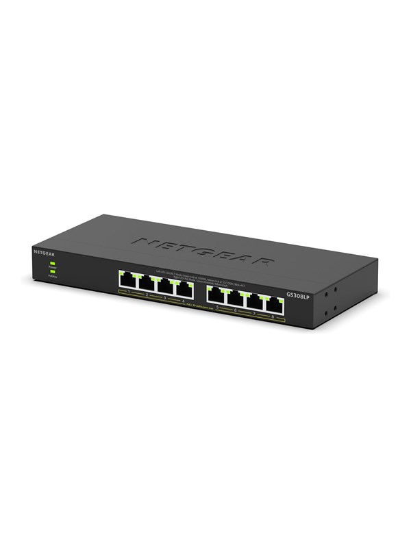Netgear 300 Series GS308LP - switch - essentials - 8 ports - unmanaged