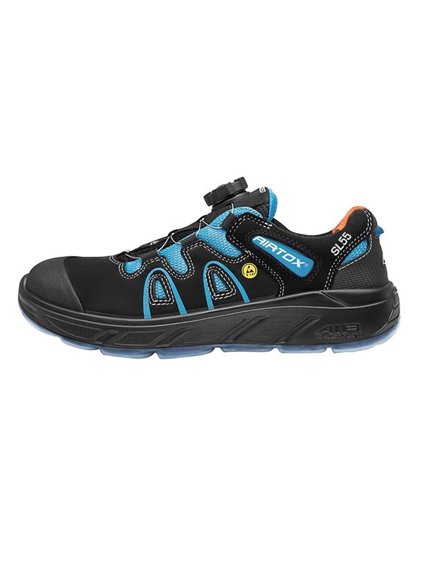 AIRTOX SL55 safety shoes ESD UTURN breathable wide fit shock absorbing Size 42