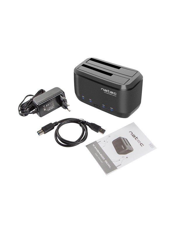Natec Kangaroo DUAL - HDD docking station - SATA 6Gb/s - USB 3.0