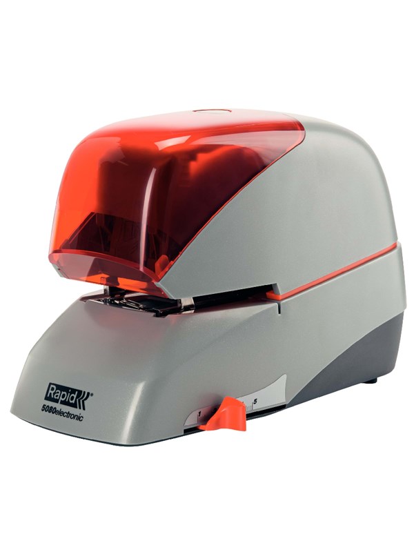 Rapid Stiftemaskin elektrisk  Supreme R5080E 80 ark Sølv/oransje
