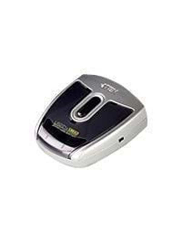 ATEN Enable 2 Computers to Share USB-hub - USB 2.0 - 2 porter - Svart