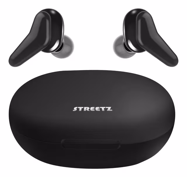 True Wireless Stereo inear dual earbuds charge case black