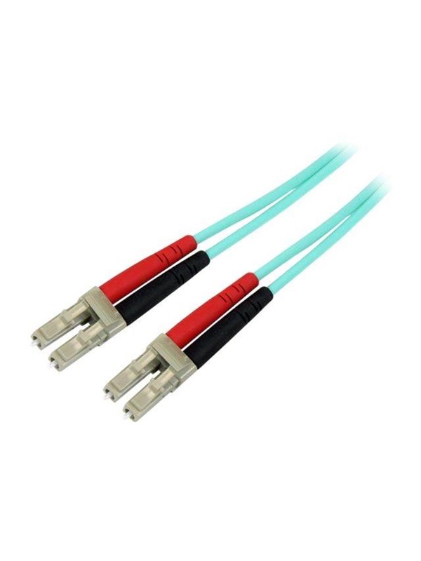 StarTech.com 7m OM3 LC to LC Multimode Duplex Fiber Optic Patch Cable - patch cable - 7 m - aqua - Blå - 7m