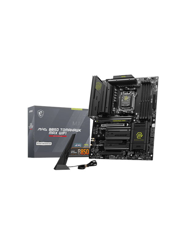 MSI MAG B850 TOMAHAWK MAX WIFI Hovedkort - AMD B850 - AMD AM5 socket - DDR5 RAM - ATX