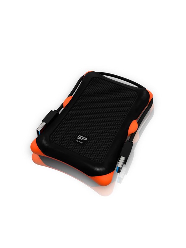 Silicon Power Armor A30 Black - Ekstern Harddisk - 1TB - Oransje