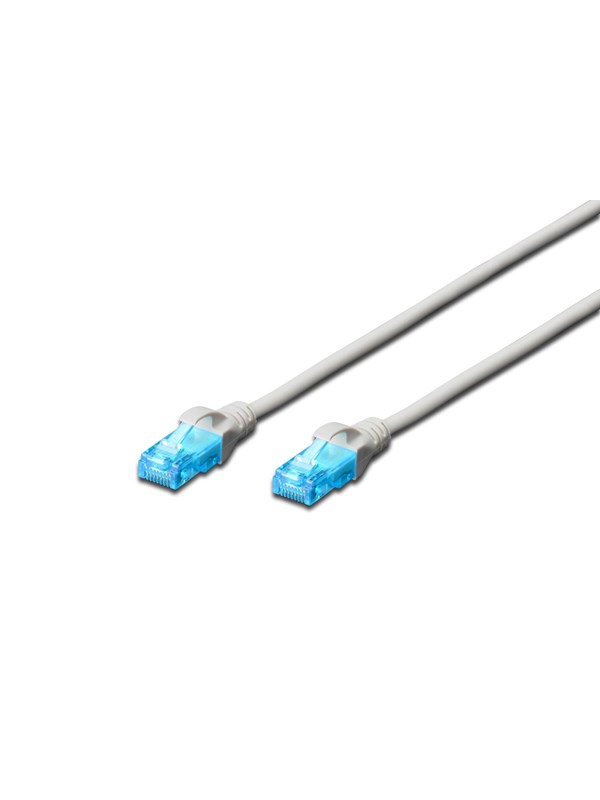 DIGITUS CAT 5e U-UTP Patch Cord - 2m - Grå - 2m