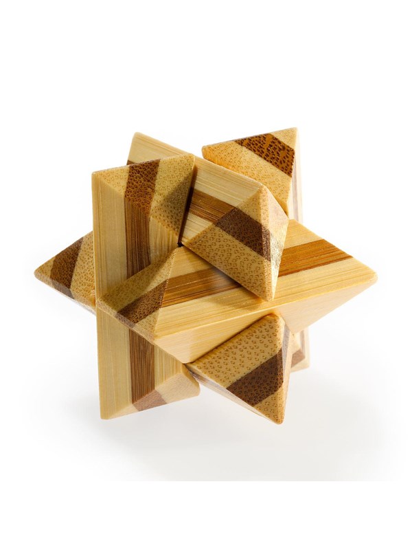 Eureka 3D Bamboo Brain Puzzle Superstar 3D Puslespill