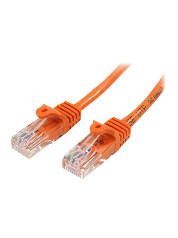 StarTech.com 5m Orange Cat5e / Cat 5 Snagless Ethernet Patch Cable 5 m - patch cable - 5 m - orange - Oransje - 5m
