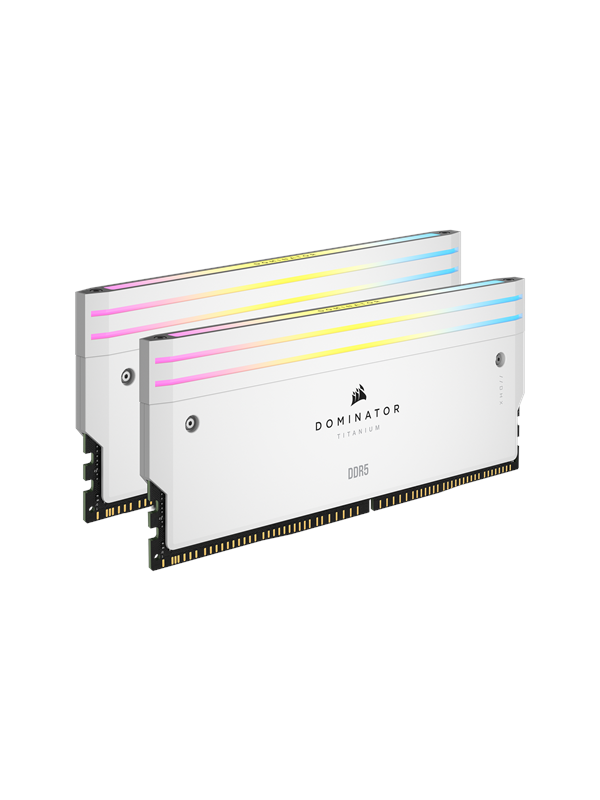 Corsair Dominator Titanium DDR5 Light Enhancement Kit - Hvit med RGB