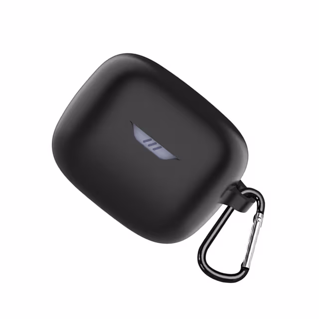 Beskyttende etui til JBL Tune Buds med karabinkrok Sort