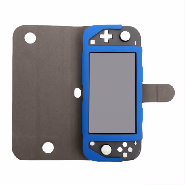 Nintendo Switch Lite-etui, beskyttende PU-læretui Blå