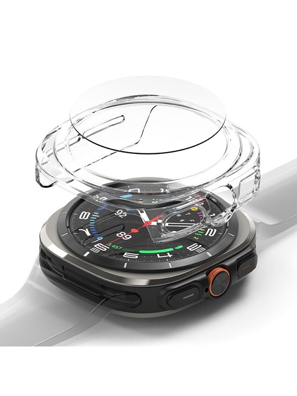 Ringke Slim &amp; Tempered Glass Case+Glass Set for Samsung Galaxy Watch Ultra 47mm - Transparent