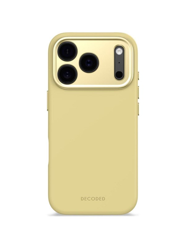 Decoded - AntiMicrobial Silicone Backcover for iPhone 17 Pro  - Yuma Yellow