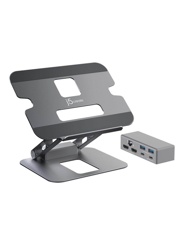 j5create Multi-Angle Dual HDMI Docking Stand (with Ethernet)