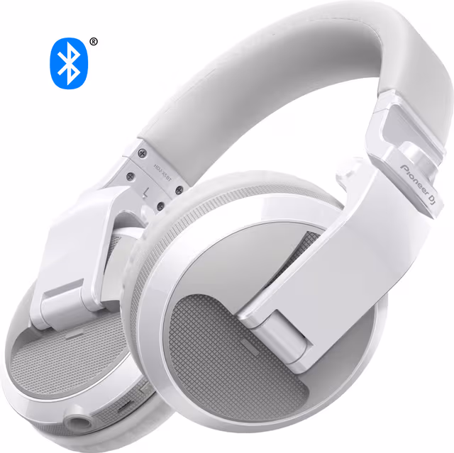 Pioneer HDJ-X5BT-W Bluetooth DJ hovedtelefon - Hvid
