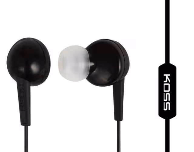 Koss hodetelefoner KEB6iK In-ear, 3,5 mm (1/8 tommer), mikrofon, svart,