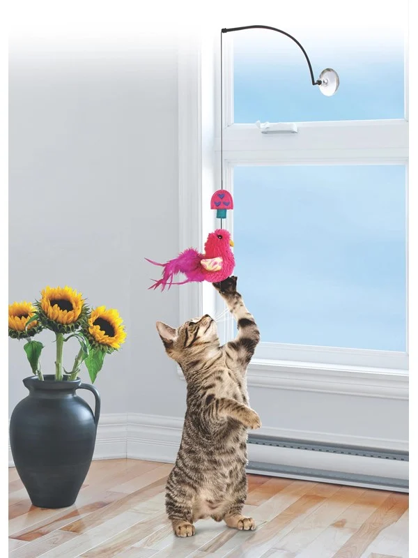 KONG Cat Toy Connects Window Teaser Assorted Colors