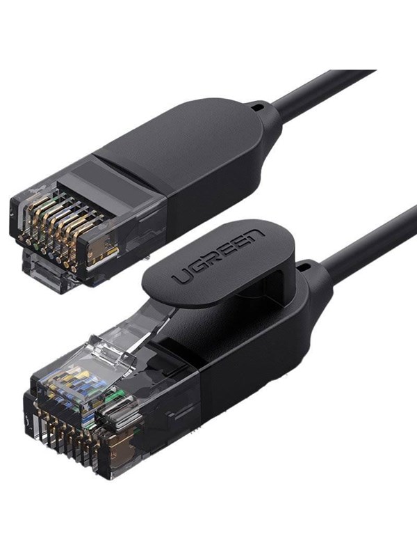 UGREEN cable internet network cable Ethernet patchcord RJ45 Cat 6A UTP 1000Mbps 3m black (70653) - Grå - 3m