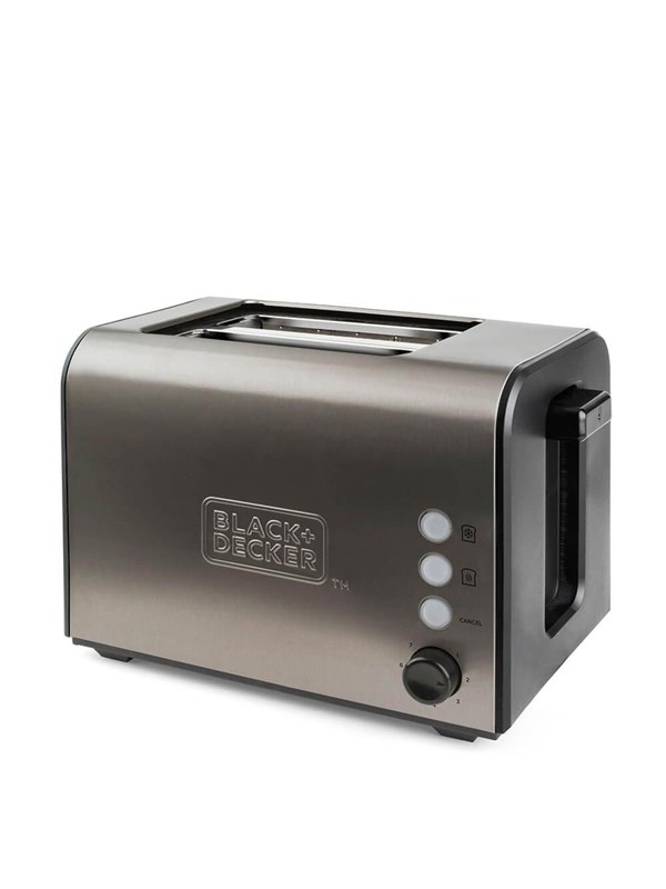 Black &amp; Decker Brødrister Toaster 2-Slice Brushed Steel