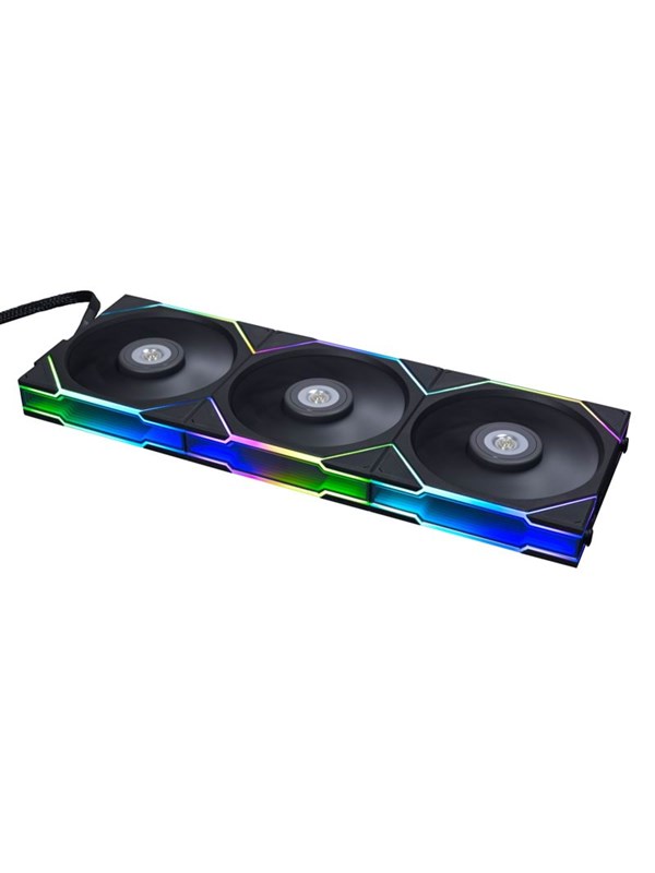 Lian Li UNI FAN TL 120 (3-pack) - Kabinettvifte - 120mm - Svart med RGB LED-lys - 33 dBA