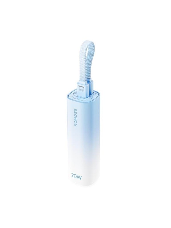 ROMOSS Mini Powerbank PSC05C Nødlader - Blue - 5000 Ah