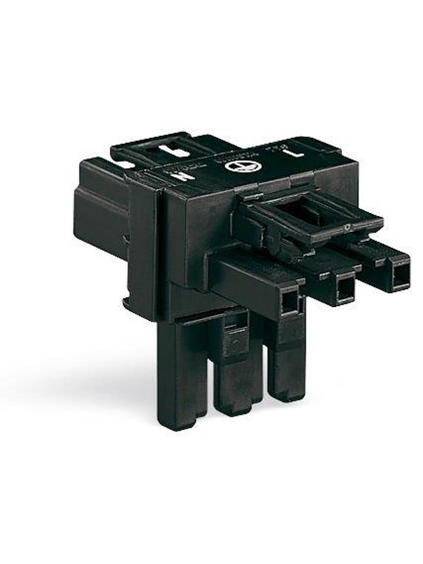 Winsta T-joint dist conn 3-pole black