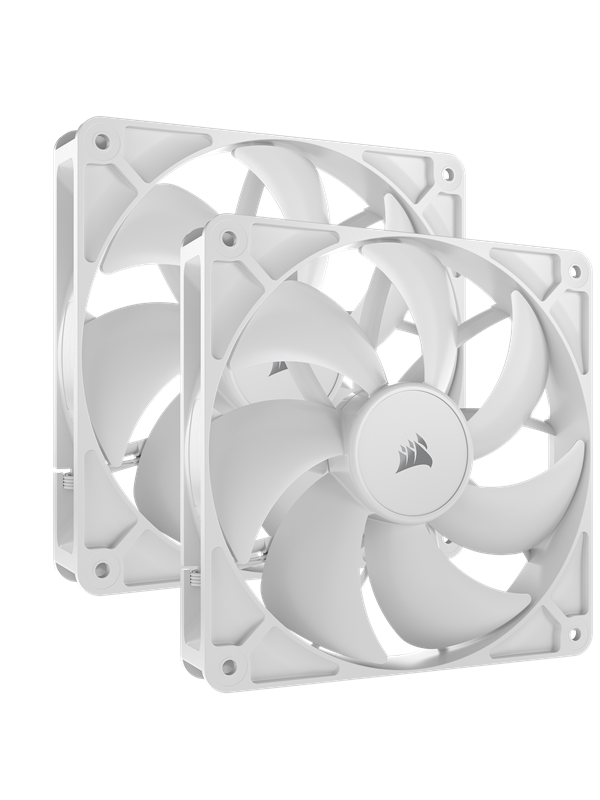 Corsair RS140 - dual-pack - Kabinettvifte - 140mm - Hvit - 36 dBA