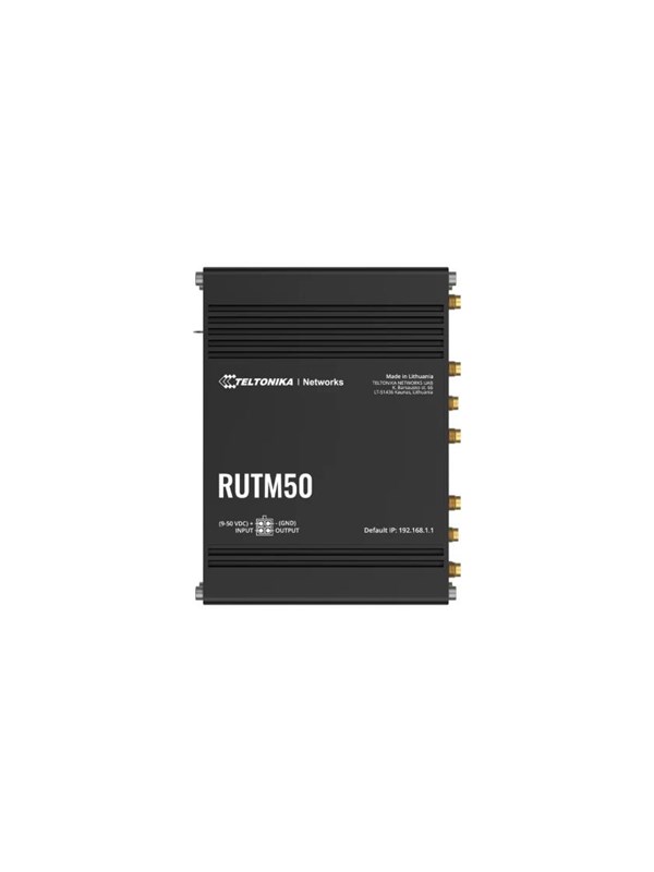 Teltonika RUTM50 - wireless router - Wi-Fi 5 LTE - DIN rail mountable surface-mountable - Wireless router 802.11a/b/g/n/Wi-Fi 5 Wave 2
