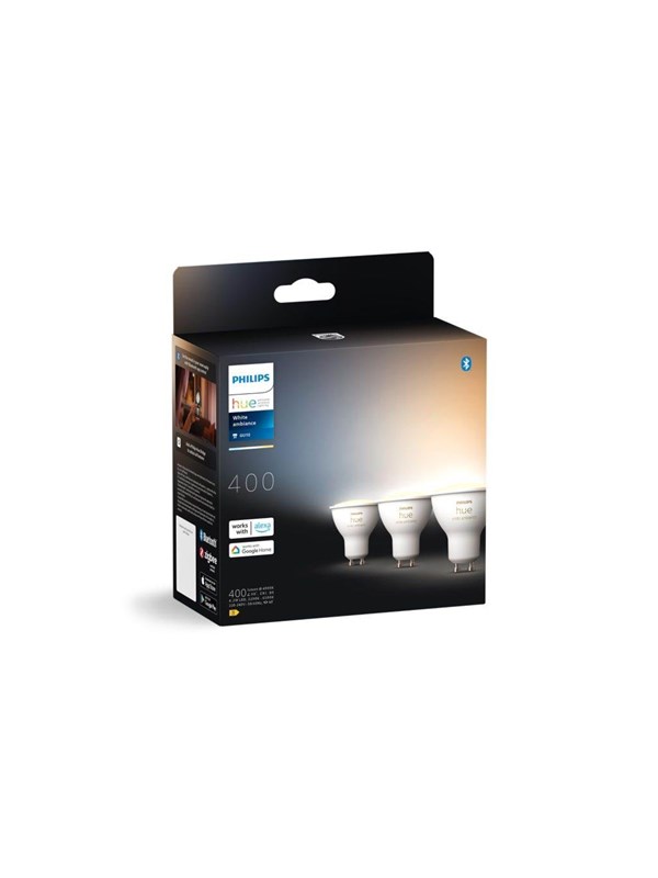 Philips Hue White Ambiance GU10 Spotlight - 3-pakning