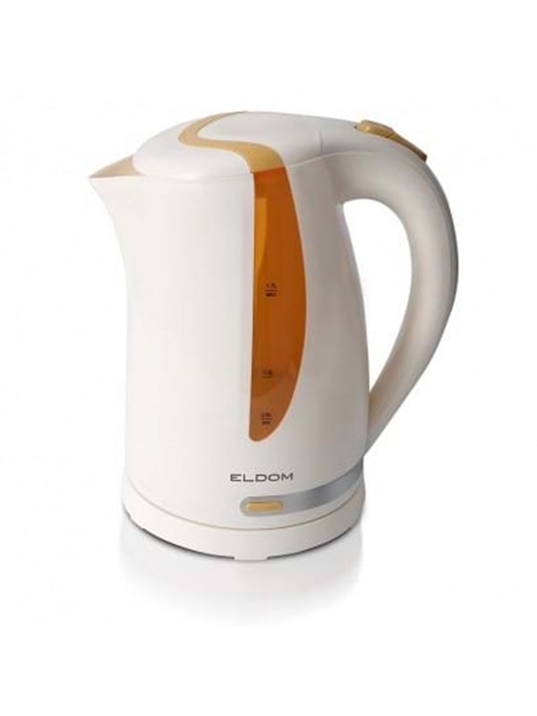 Eldom Vannkoker C230 1.7 L - Hvit med gule og oransje toner - 2000 W