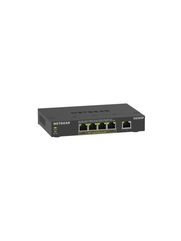 Netgear GS305Pv3 5-Port Gigabit Ethernet Unmanaged PoE+ Essentials Switch (63W)