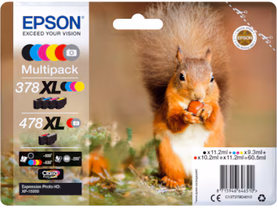 Epson Blekk 378XL/478XL Multipack