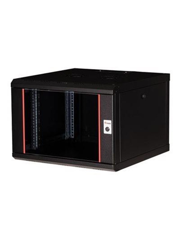 Equip Pro Mount - rack - 600x600 mm with glass door removable and lockable panels assembled - 7U