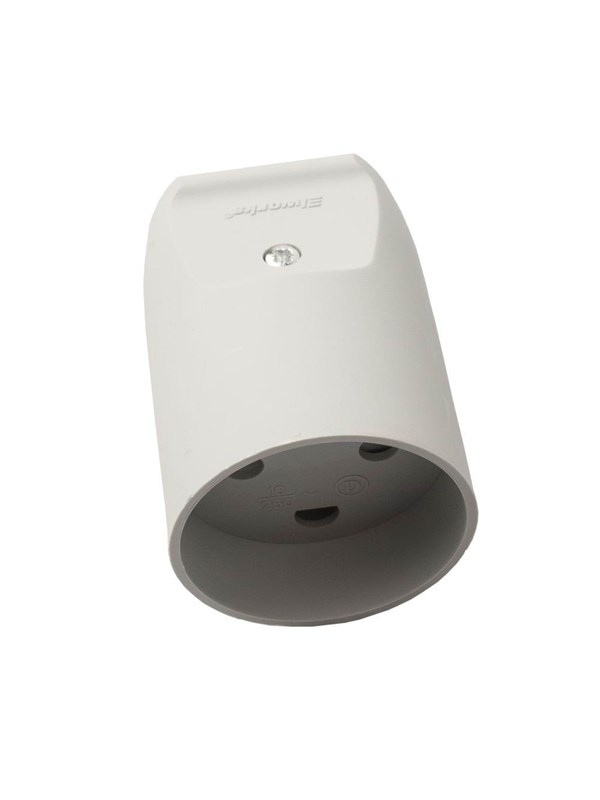 Elworks Extension plug f4 w/dummyhole grey